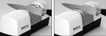 ChefsChoice késélező CC-270 - 3 sebességes elektromos/kézi_részlet élezéskor